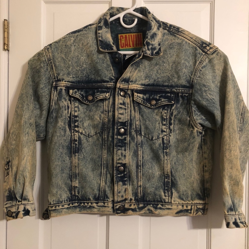 Calvin Klein Vintage Denim Jean Trucker Jacket Med
